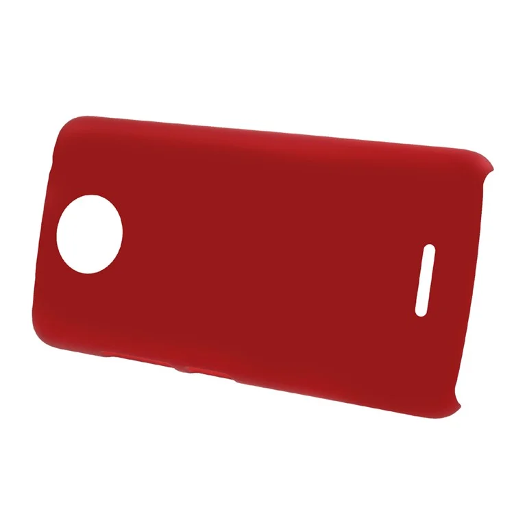 Rubberized Plastic Hard Protective Back Casing for Motorola Moto C Plus - Red