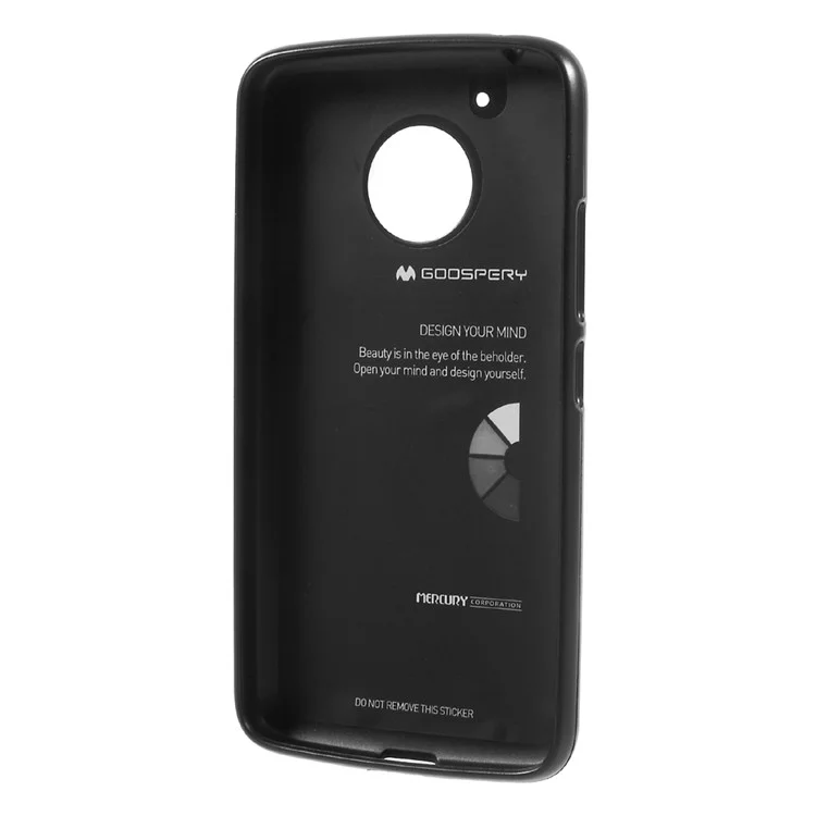 MERCURY GOOSPERY i JELLY Metallic TPU Flexible Case for Motorola Moto G5 - Black