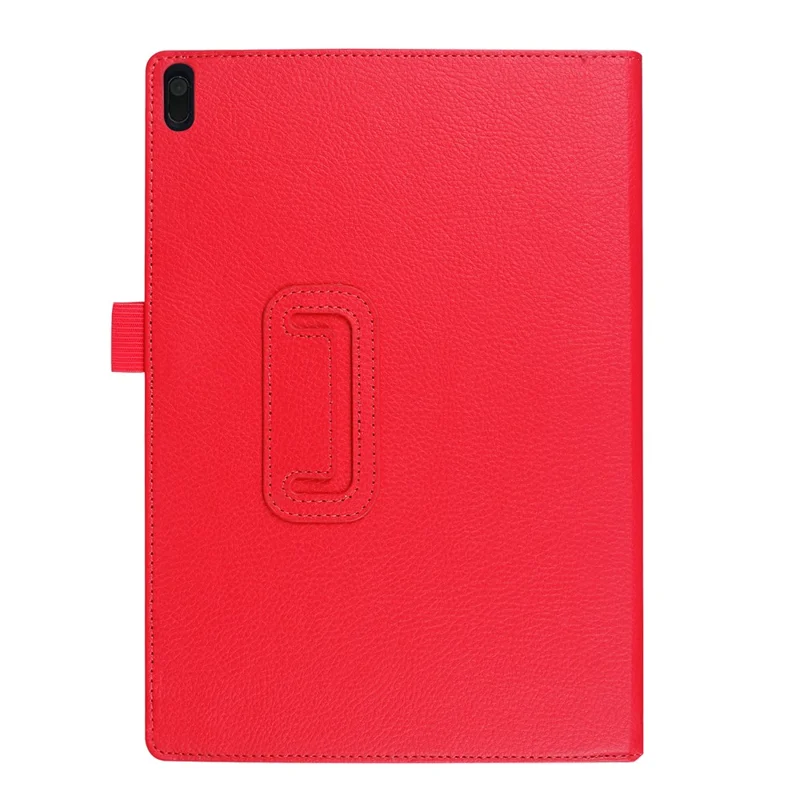 For Lenovo Tab 4 10 Plus / Tab 4 10 Litchi Skin Universal PU Leather Stand Case - Red