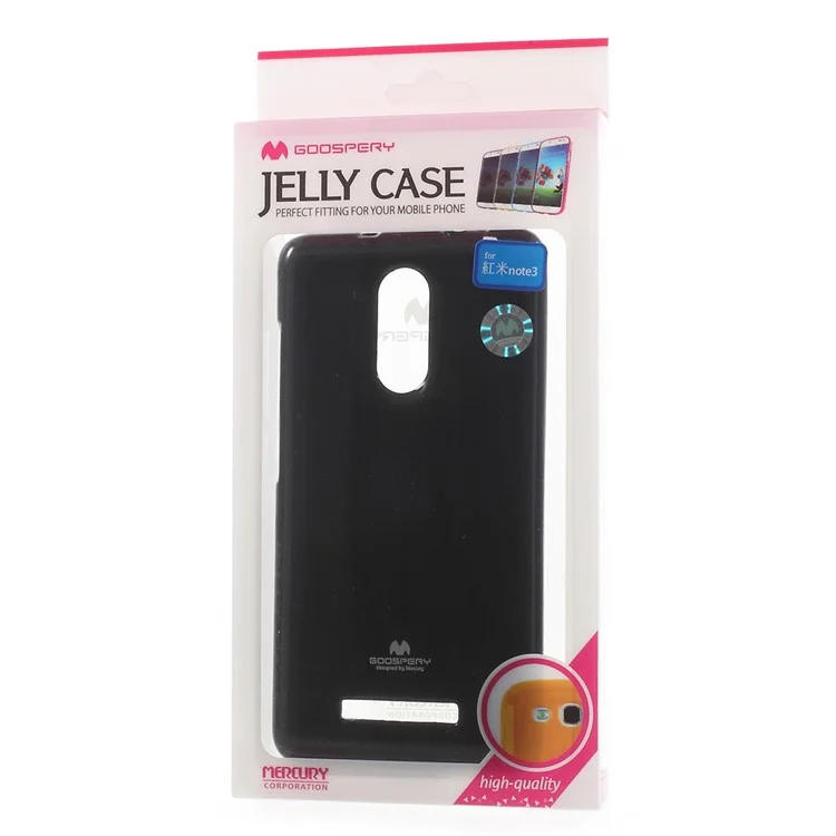 MERCURY GOOSPERY Glittery Powder TPU Case for Xiaomi Redmi Note 3 - Black