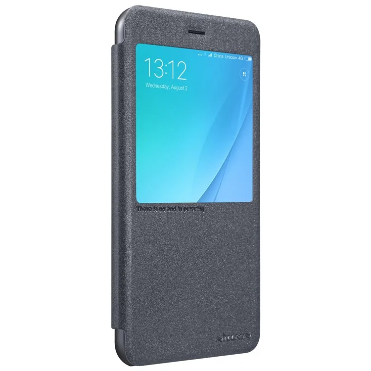 NILLKIN Sparkle Series Smart Sleep View Leather Case for Xiaomi Mi A1 / 5X - Black