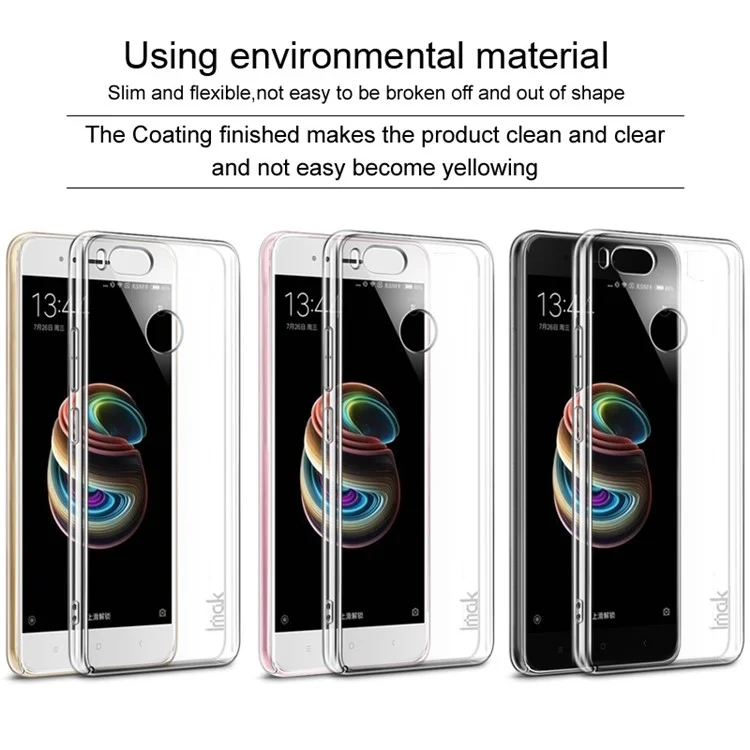IMAK Crystal Case II Pro for Xiaomi Mi A1 / 5X Scratch-resistant Clear PC Hard Cover