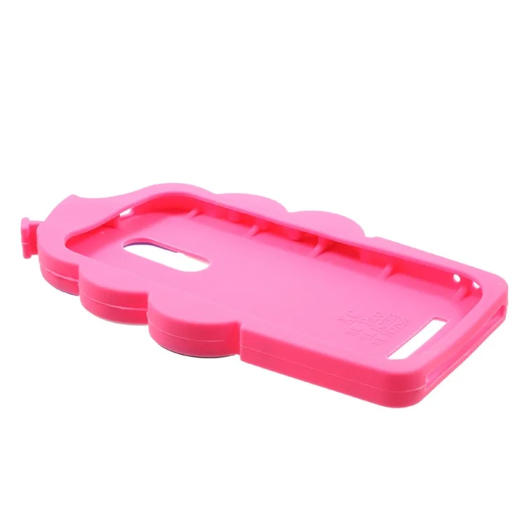 3D Cherry Ice Cream Silicone Mobile Phone Case for Xiaomi Redmi Note 4X / Redmi Note 4 - Rose