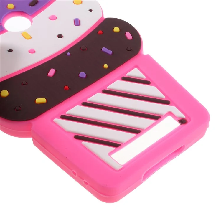 3D Cherry Ice Cream Soft Silicone Case for Xiaomi Redmi 4a / 4X - Rose