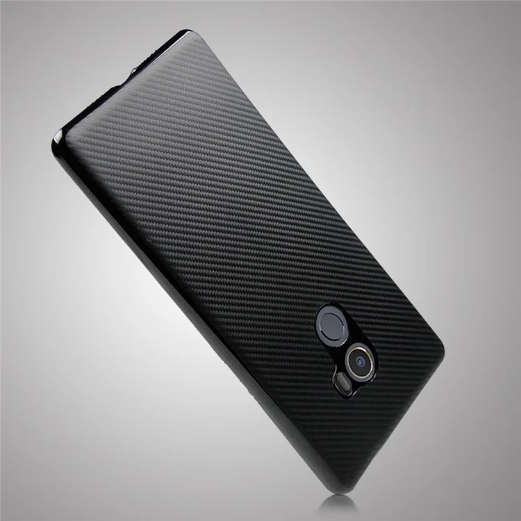 Carbon Fiber Skin Soft TPU Protective Case Accessory for Xiaomi Mi Mix 2 -  Black