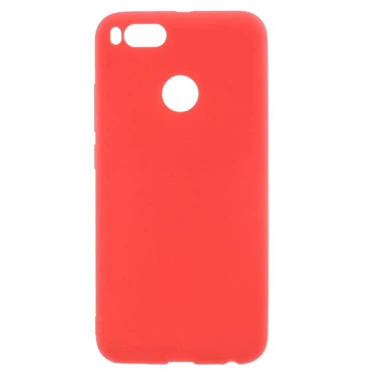 Frosted TPU Shell Case Cover for Xiaomi Mi A1 / 5X - Red