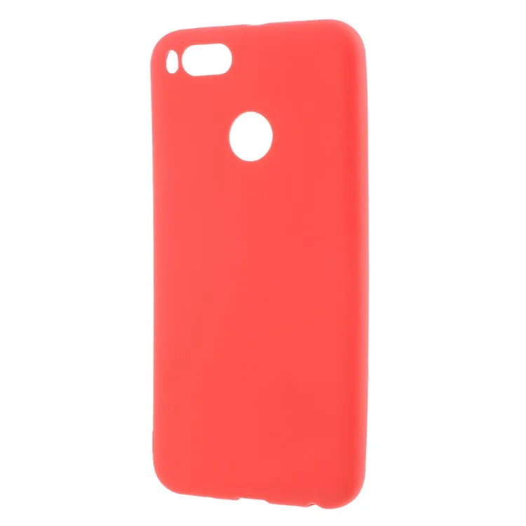 Frosted TPU Shell Case Cover for Xiaomi Mi A1 / 5X - Red