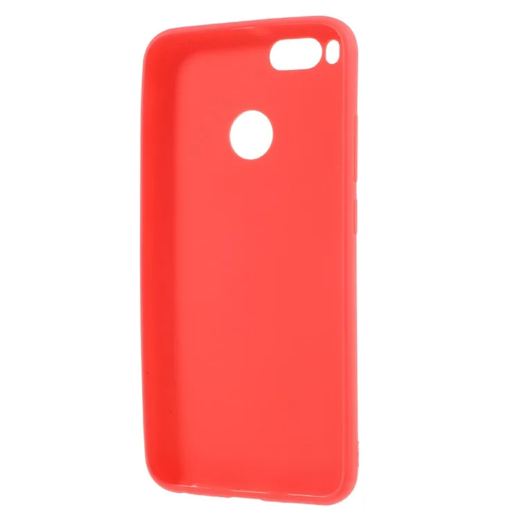 Frosted TPU Shell Case Cover for Xiaomi Mi A1 / 5X - Red
