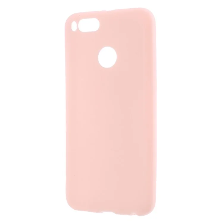 Frosted TPU Gel Case for Xiaomi Mi A1 / 5X - Pink