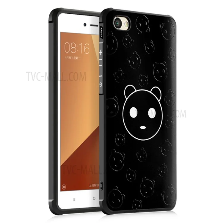Soft Embossed Pattern Printing TPU Protective Casing for Xiaomi Redmi Note 5A / Redmi Y1 Lite - Bear