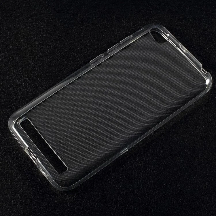For Xiaomi Redmi 5A Clear TPU Protective Cover with Non-slip Inner - Transparent
