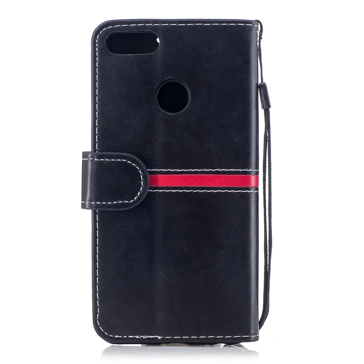 Graceful Series Stitching Leather Wallet Mobile Phone Case for Xiaomi Mi A1 / 5X - Black