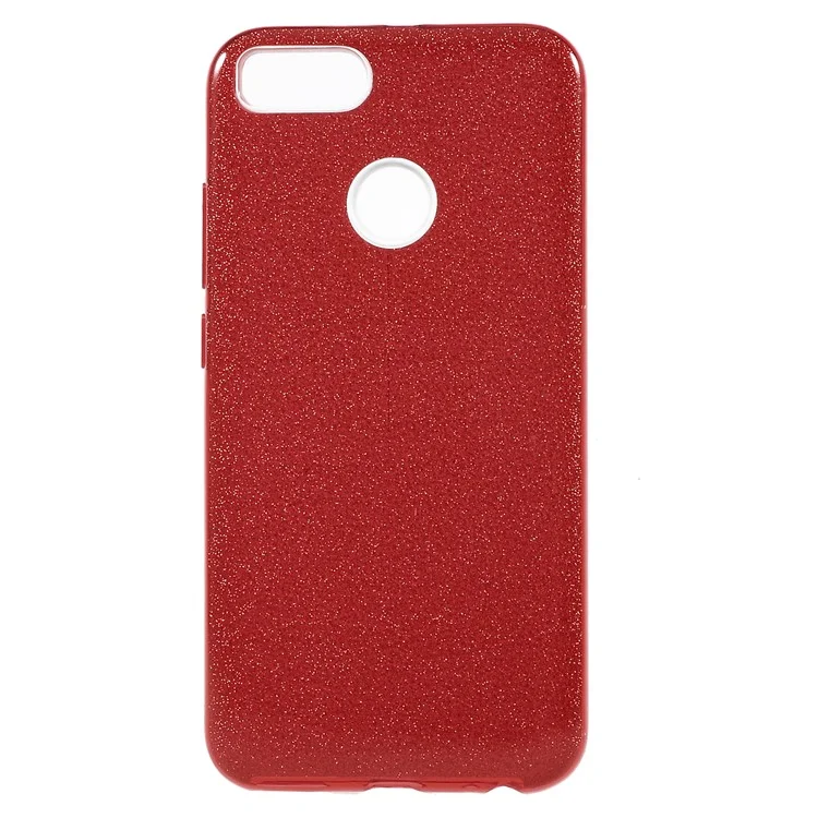 Flash Powder PC TPU Hybrid Mobile Case for Xiaomi Mi A1 / Mi 5X - Red
