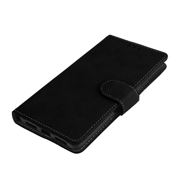 Matte Surface PU Leather Protection Magnetic Wallet Case for Xiaomi Redmi Note 4X - Black