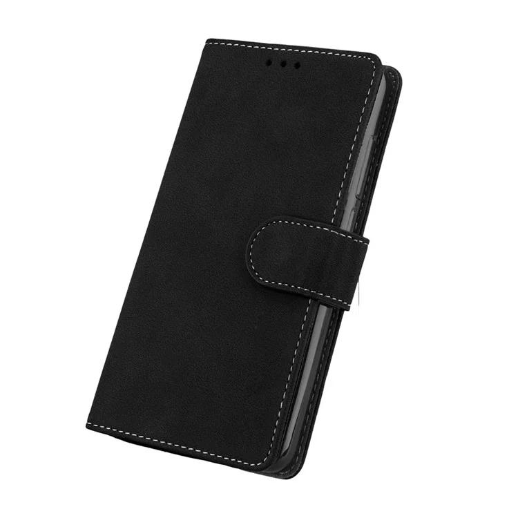 Matte Surface PU Leather Protection Magnetic Wallet Case for Xiaomi Redmi Note 4X - Black