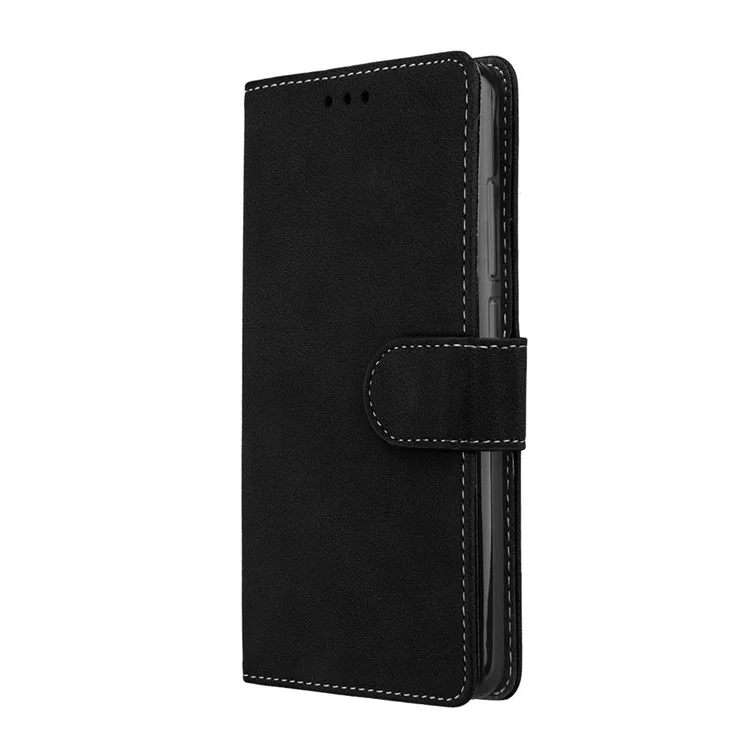 Matte Surface PU Leather Protection Magnetic Wallet Case for Xiaomi Redmi Note 4X - Black
