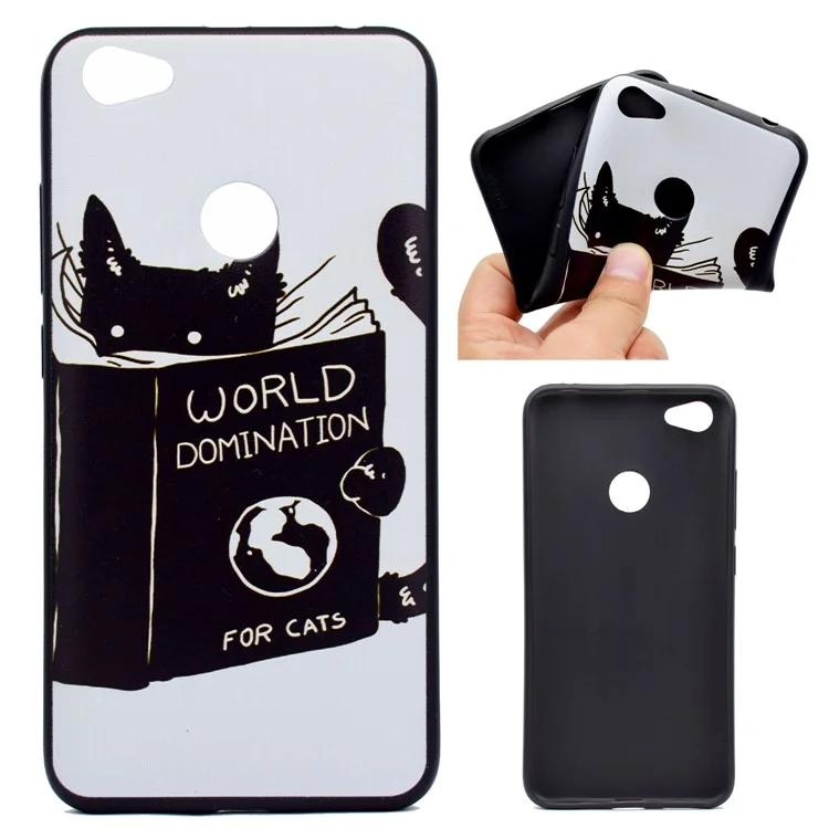 Pattern Printing TPU Case for Xiaomi Redmi Note 5A Prime / Redmi Y1 - World Domination for Cats