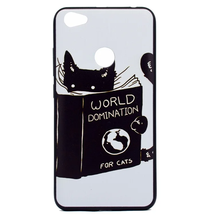Pattern Printing TPU Case for Xiaomi Redmi Note 5A Prime / Redmi Y1 - World Domination for Cats