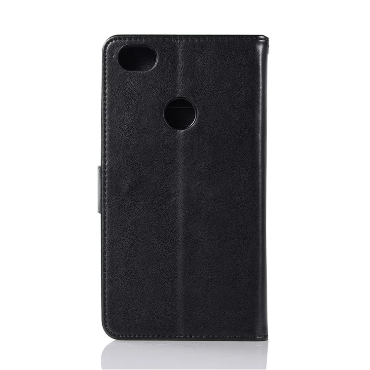 Imprint Dream Catcher Owl Magnetic Wallet PU Leather Stand Mobile Phone Case for Xiaomi Redmi Note 5A Prime / Redmi Y1 - Black