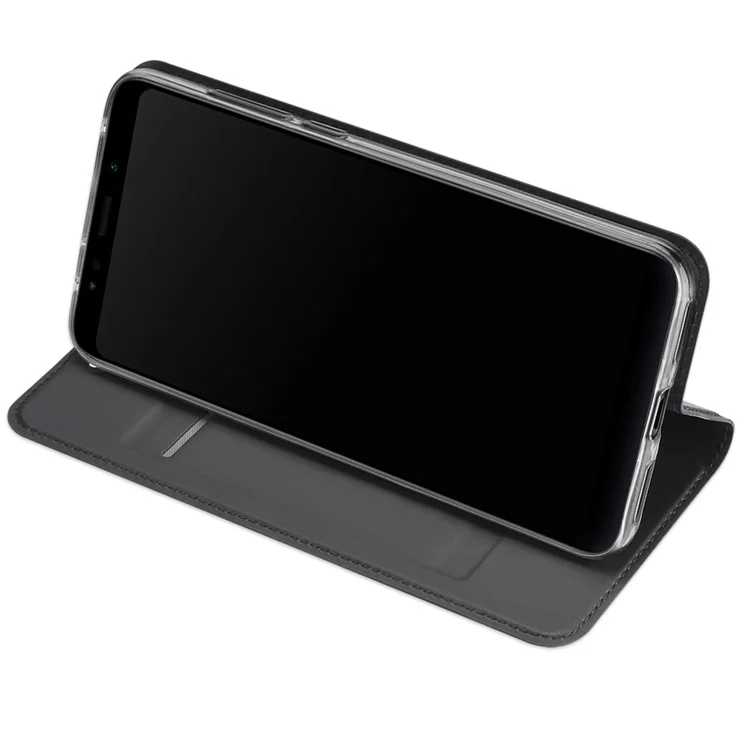 DUX DUCIS Skin Pro Series Stand Card Holder Leather Case for Xiaomi Redmi 5 - Grey