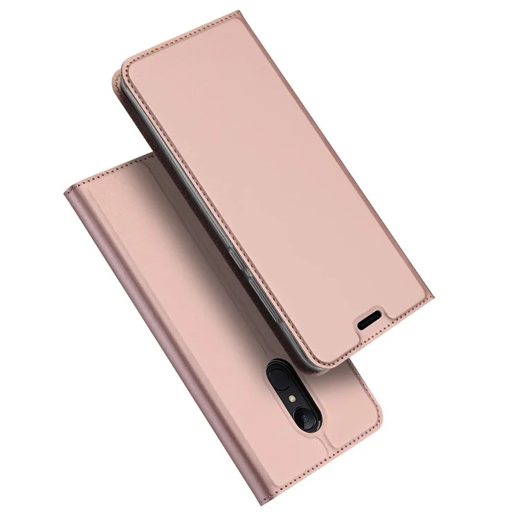 DUX DUCIS Skin Pro Series Stand Card Slot Leather Case for Xiaomi Redmi 5 - Rose Gold