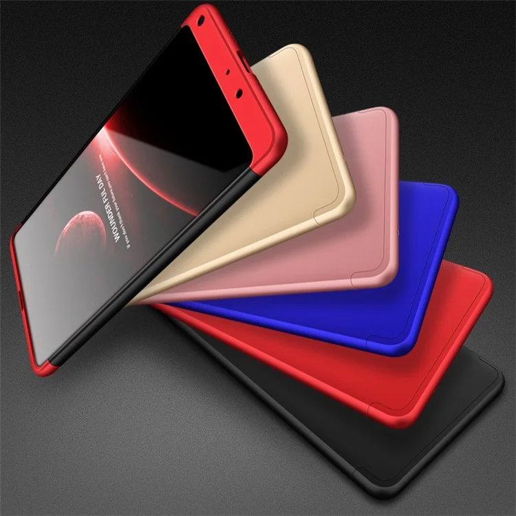 GKK Detachable All-wrapped Matte Hard Case for Xiaomi Mi Mix 2 - Red / Black