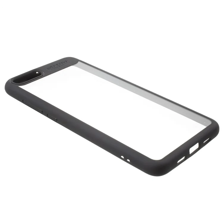 TPU Frame + Transparent Acrylic Back Combo Case for Xiaomi Mi Note 3 - Black