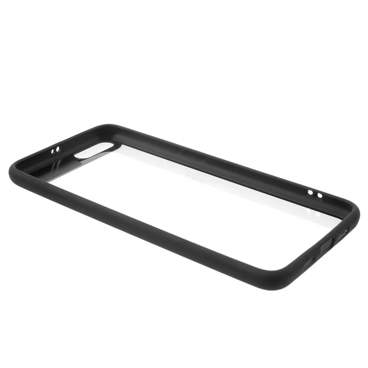 TPU Frame + Transparent Acrylic Back Combo Case for Xiaomi Mi Note 3 - Black