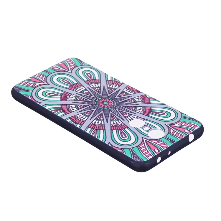 Soft Embossed Pattern Printing TPU Protective Case for Xiaomi Redmi 5 - Ancient Pattern