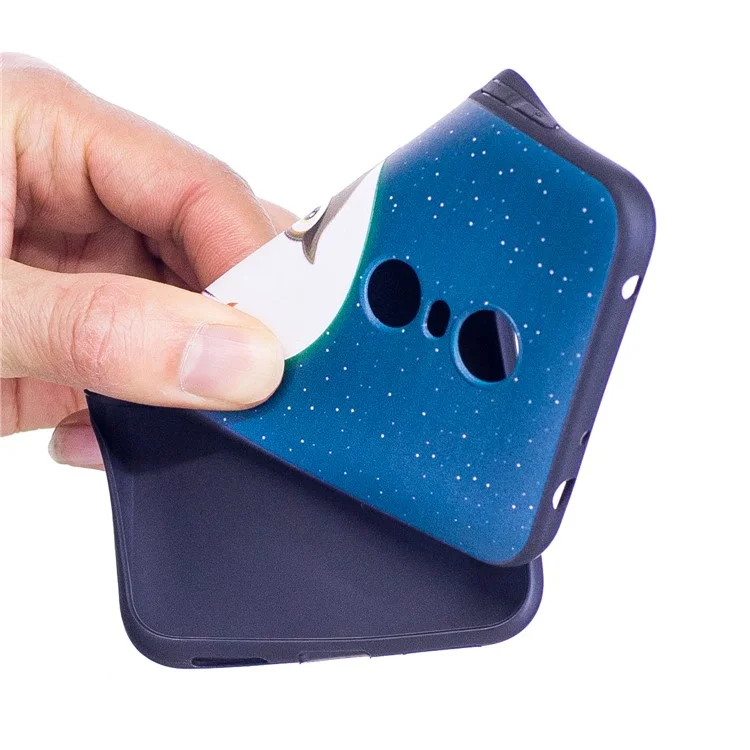 Soft Embossed Pattern Printing TPU Protective Case for Xiaomi Redmi Note 5 (12MP Rear Camera) / Redmi 5 Plus (China) - Owl on Branch