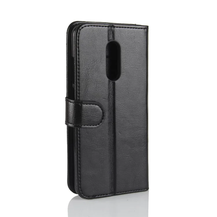 Crazy Horse PU Leather Protective Phone Case for Xiaomi Redmi Note 5 (12MP Rear Camera) / Redmi 5 Plus (China) - Black