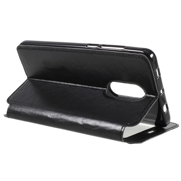 ROAR KOREA View Window PU Leather Magnetic Case with Stand for Xiaomi Redmi Note 4X - Black