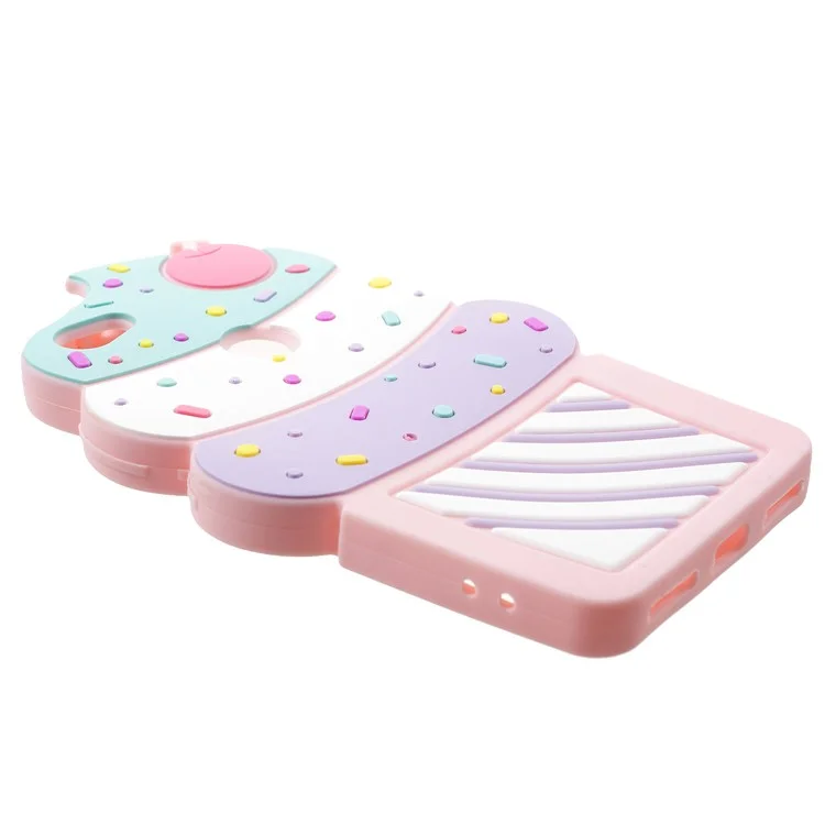 3D Cherry Ice Cream Soft Silicone Back Case for Xiaomi Redmi Note 5A Prime / Y1 (India) - Pink