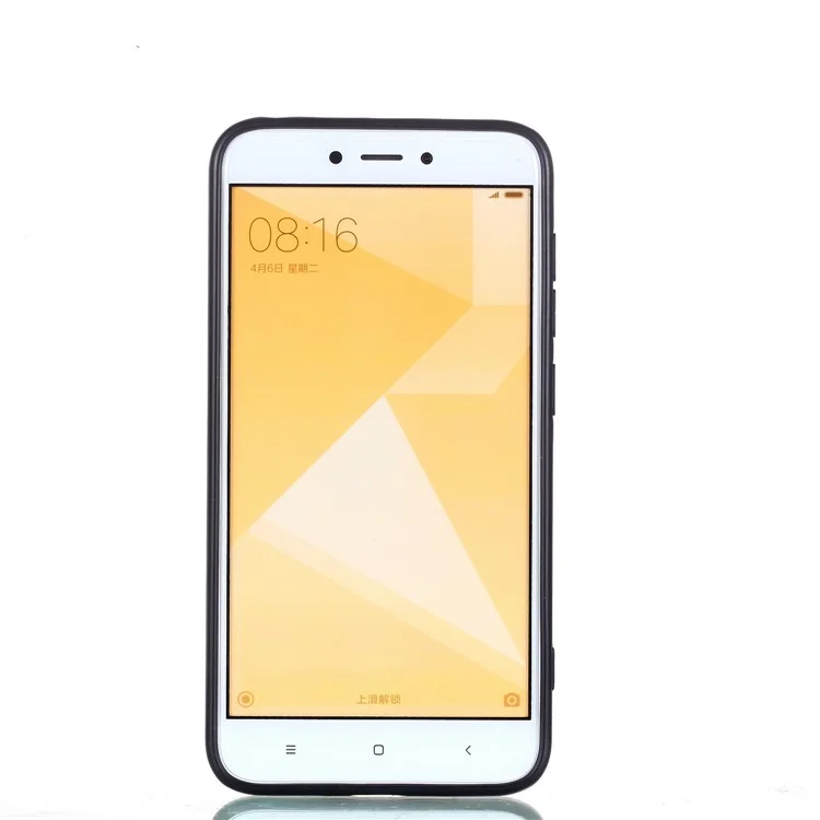 Embossment Pattern Rubberized TPU + PC Combo Case for Xiaomi Redmi 4X - Unicorn