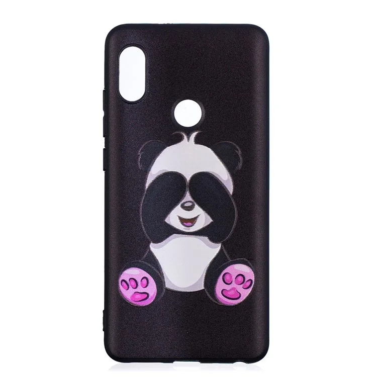 Soft Embossed Pattern Printing TPU Protective Case for Xiaomi Redmi Note 5 Pro (Dual Camera) / Redmi Note 5 (China) - Cute Panda