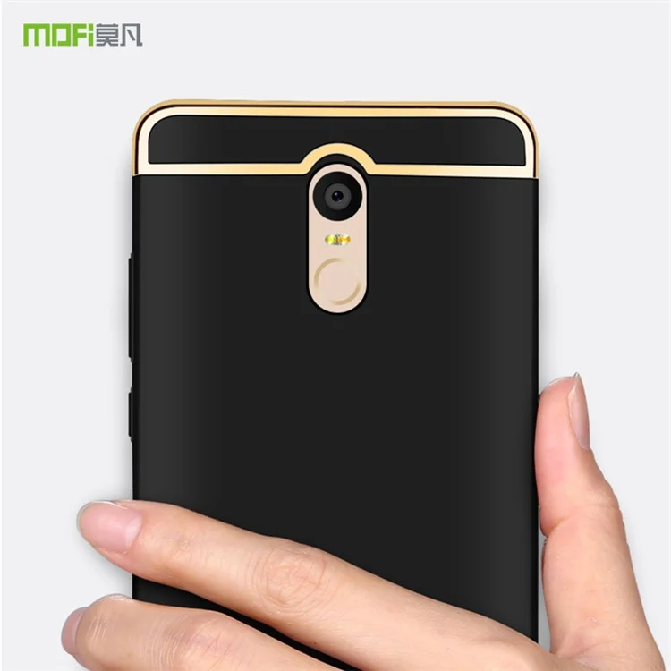 MOFI Guard Series Detachable 3-in-1 Electroplating Plastic Hard Case for Xiaomi Redmi 5 - Black