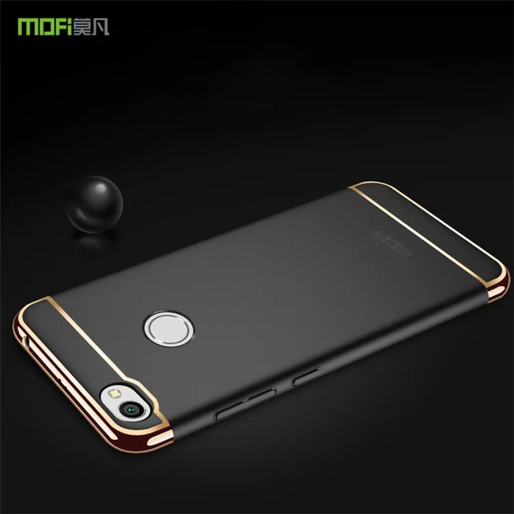 MOFI Guard Series Detachable 3-in-1 Electroplating Plastic Hard Case for Xiaomi Redmi Note 5A Prime/Redmi Y1 (India) - Black