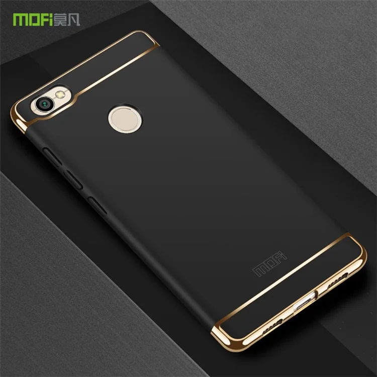 MOFI Guard Series Detachable 3-in-1 Electroplating Plastic Hard Case for Xiaomi Redmi Note 5A Prime/Redmi Y1 (India) - Black