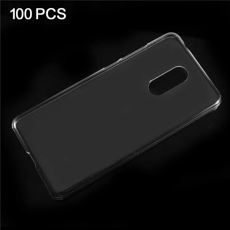 100Pcs/Set Crystal Clear Hard Plastic Back Case for Xiaomi Redmi 5