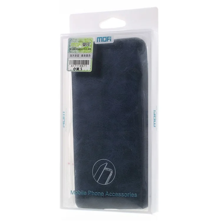 MOFI Leather Coated Hard Back Case for Xiaomi Mi 5 - Blue