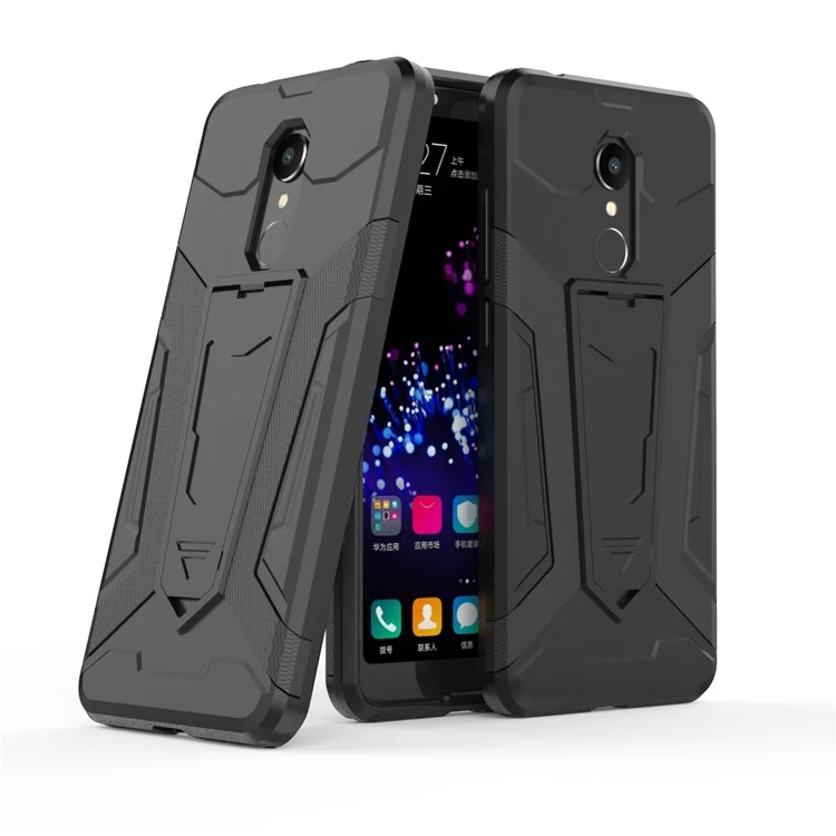 Armor Kickstand Plastic TPU Hybrid Back Case for Xiaomi Redmi 5 - Black