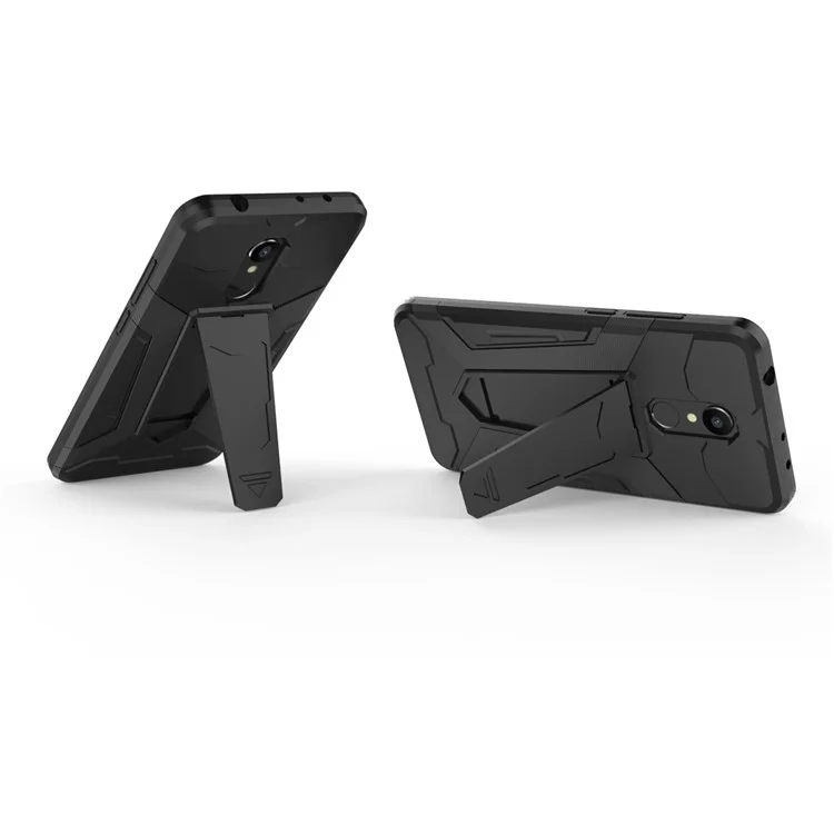 Armor Kickstand Plastic TPU Hybrid Back Case for Xiaomi Redmi 5 - Black