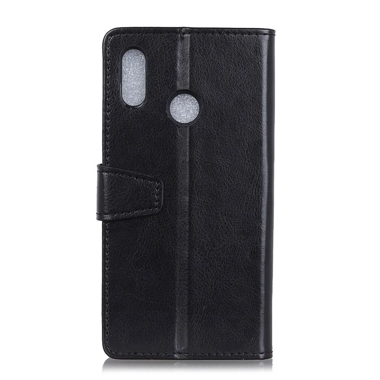 Crazy Horse Texture Wallet Leather Stand Case for Xiaomi Redmi Note 5 Pro (Dual Camera) / Redmi Note 5 (China) - Black
