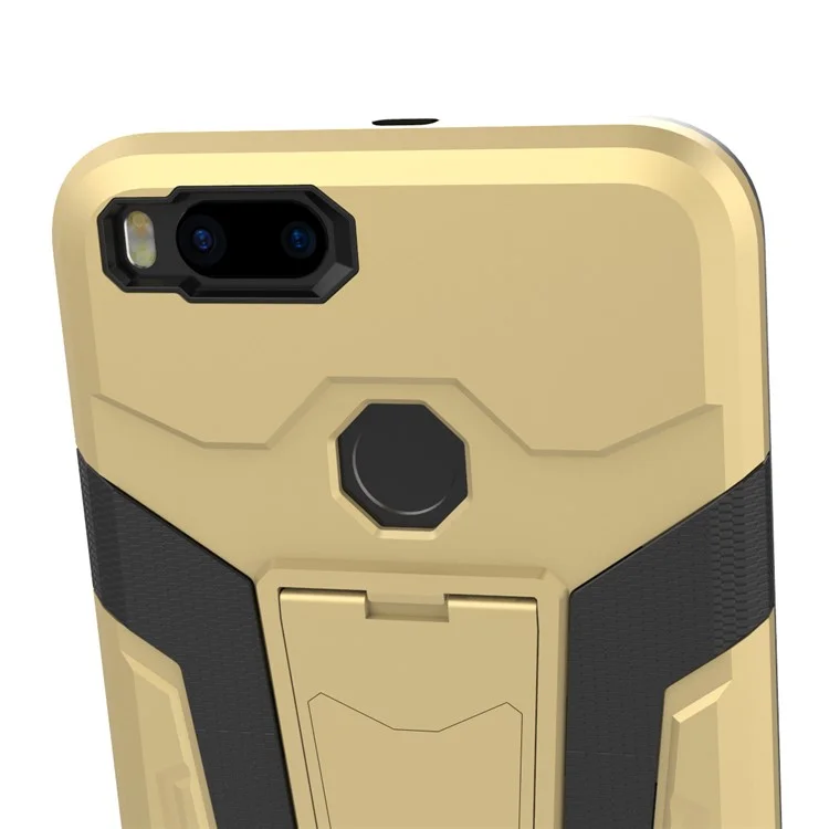 Armor PC + TPU Hybrid Kickstand Cell Phone Case for Xiaomi Mi A1/5X - Gold