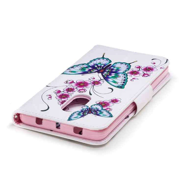 Pattern Printing Wallet Leather Case with Stand for Xiaomi Redmi Note 4 (MediaTek)/Redmi Note 4 (Snapdragon) - Butterflies and Flowers