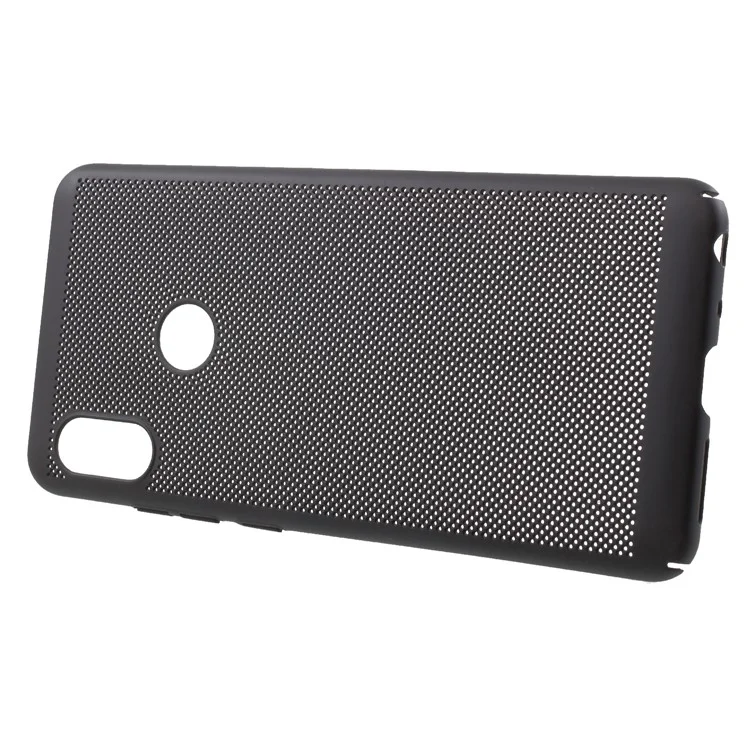 Rubberized Hollow Mesh Heat Dissipation PC Case for Xiaomi Redmi Note 5 Pro (Dual Camera) / Redmi Note 5 (China) - Black