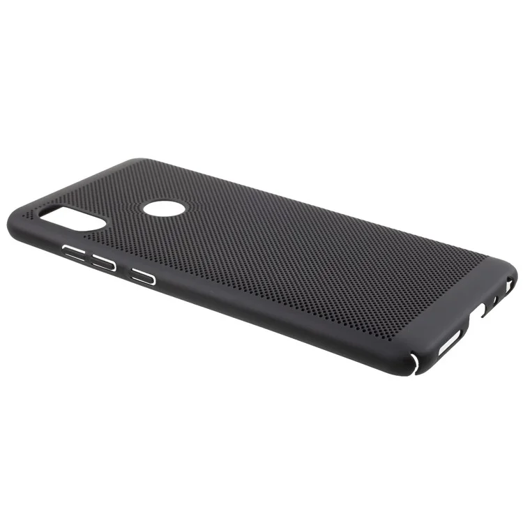 Rubberized Hollow Mesh Heat Dissipation PC Case for Xiaomi Redmi Note 5 Pro (Dual Camera) / Redmi Note 5 (China) - Black