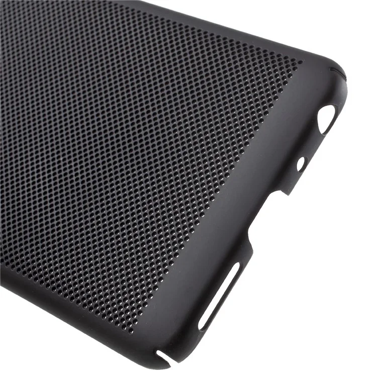 Rubberized Hollow Mesh Heat Dissipation PC Case for Xiaomi Redmi Note 5 Pro (Dual Camera) / Redmi Note 5 (China) - Black
