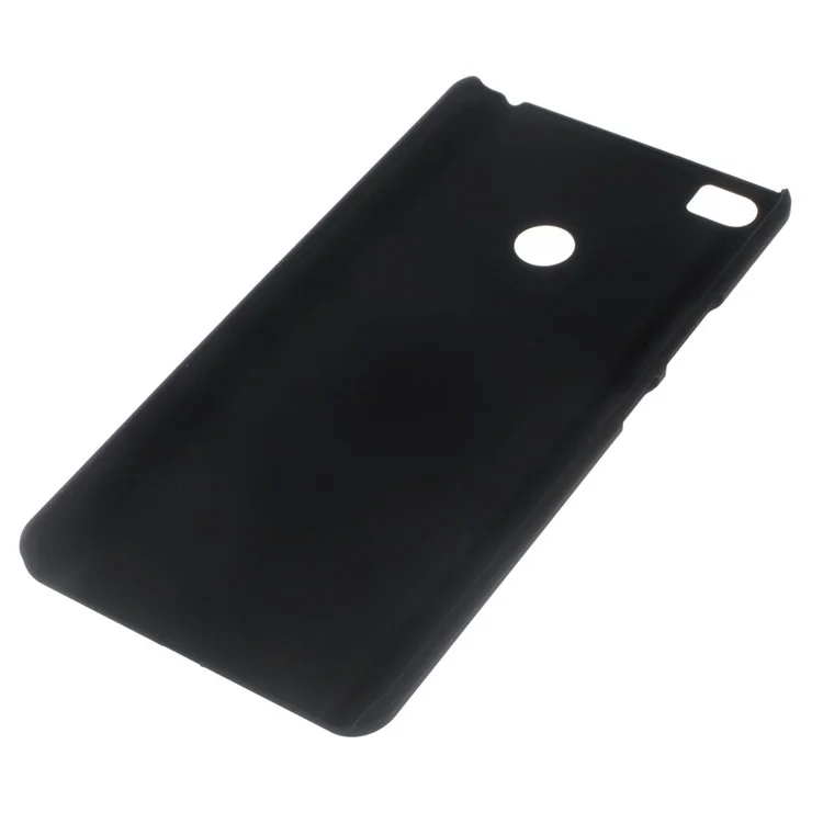 Rubber Coating Glossy Plastic Hard Case for Xiaomi Mi Max - Black