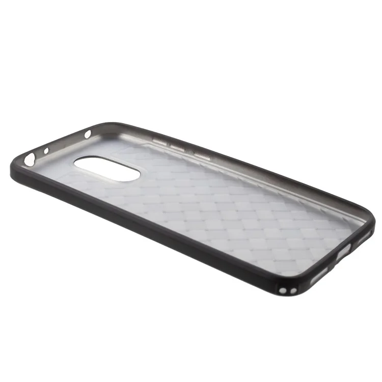 Woven Pattern TPU Shell Case for Xiaomi Redmi Note 5 (12MP Rear Camera) / Redmi 5 Plus (China) - Black